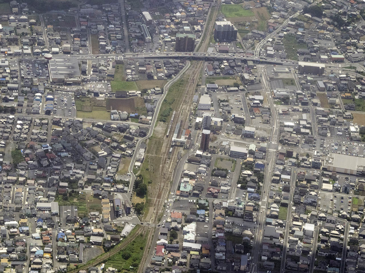 高麗川駅上空より